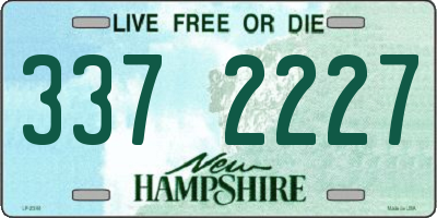 NH license plate 3372227