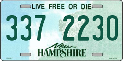 NH license plate 3372230