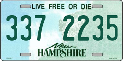 NH license plate 3372235