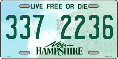 NH license plate 3372236