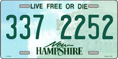 NH license plate 3372252