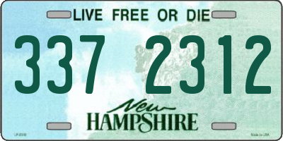 NH license plate 3372312