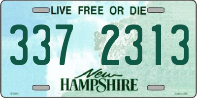 NH license plate 3372313