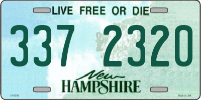 NH license plate 3372320