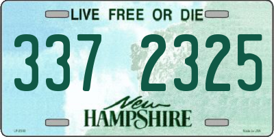 NH license plate 3372325