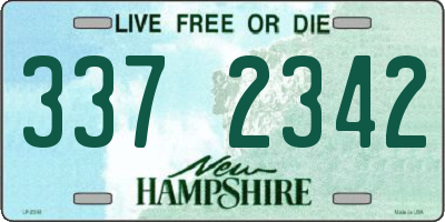 NH license plate 3372342