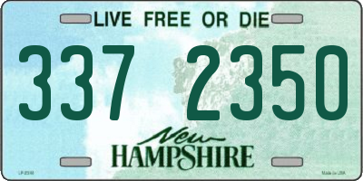 NH license plate 3372350