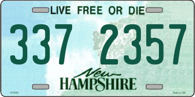 NH license plate 3372357