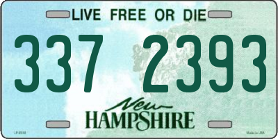 NH license plate 3372393