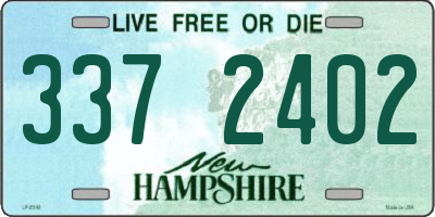 NH license plate 3372402