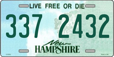 NH license plate 3372432