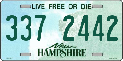 NH license plate 3372442