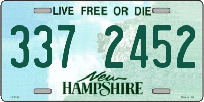 NH license plate 3372452