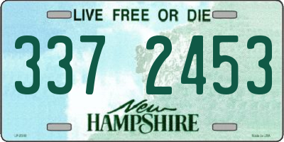 NH license plate 3372453