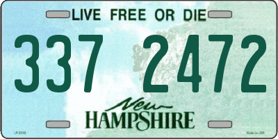 NH license plate 3372472