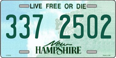 NH license plate 3372502