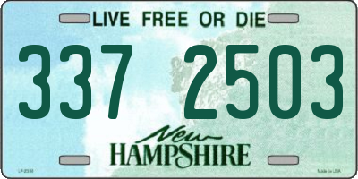 NH license plate 3372503