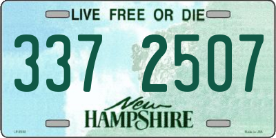 NH license plate 3372507