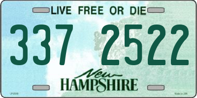 NH license plate 3372522