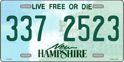 NH license plate 3372523
