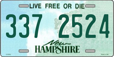 NH license plate 3372524