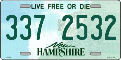 NH license plate 3372532