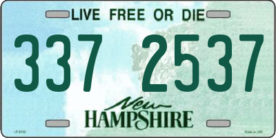 NH license plate 3372537