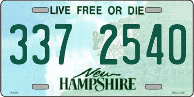 NH license plate 3372540
