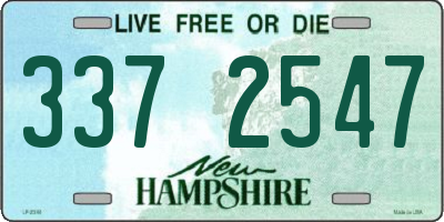NH license plate 3372547