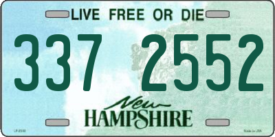 NH license plate 3372552