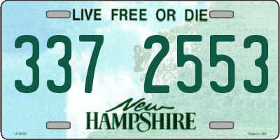 NH license plate 3372553