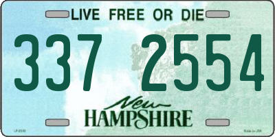 NH license plate 3372554