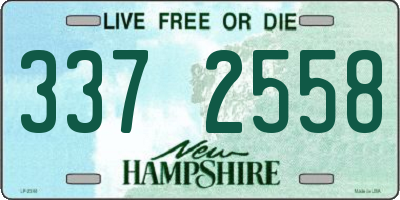 NH license plate 3372558