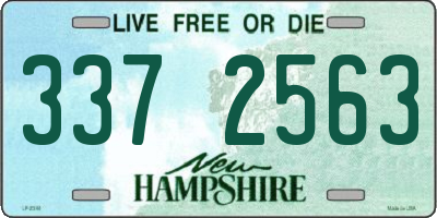 NH license plate 3372563