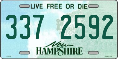 NH license plate 3372592