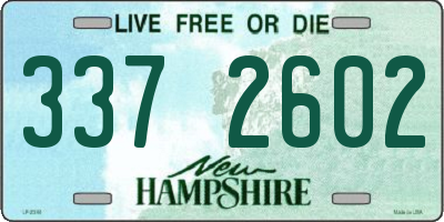 NH license plate 3372602