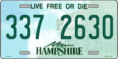 NH license plate 3372630