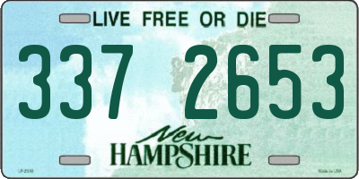 NH license plate 3372653