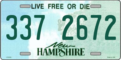 NH license plate 3372672