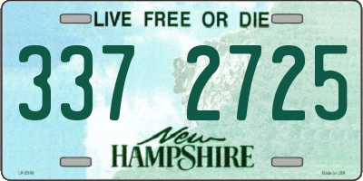 NH license plate 3372725