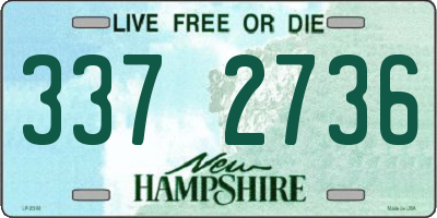 NH license plate 3372736