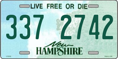 NH license plate 3372742