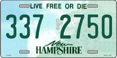 NH license plate 3372750