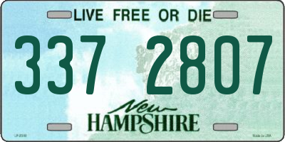 NH license plate 3372807