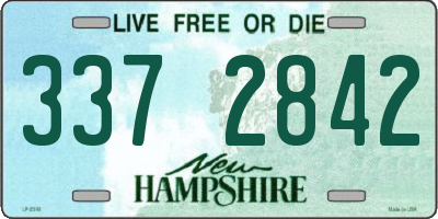 NH license plate 3372842