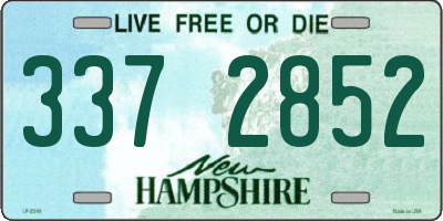 NH license plate 3372852