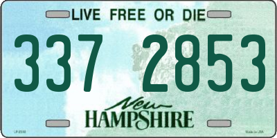 NH license plate 3372853