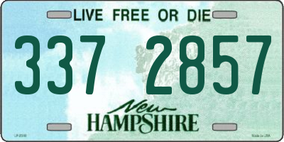 NH license plate 3372857