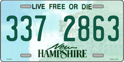 NH license plate 3372863