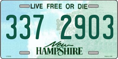 NH license plate 3372903